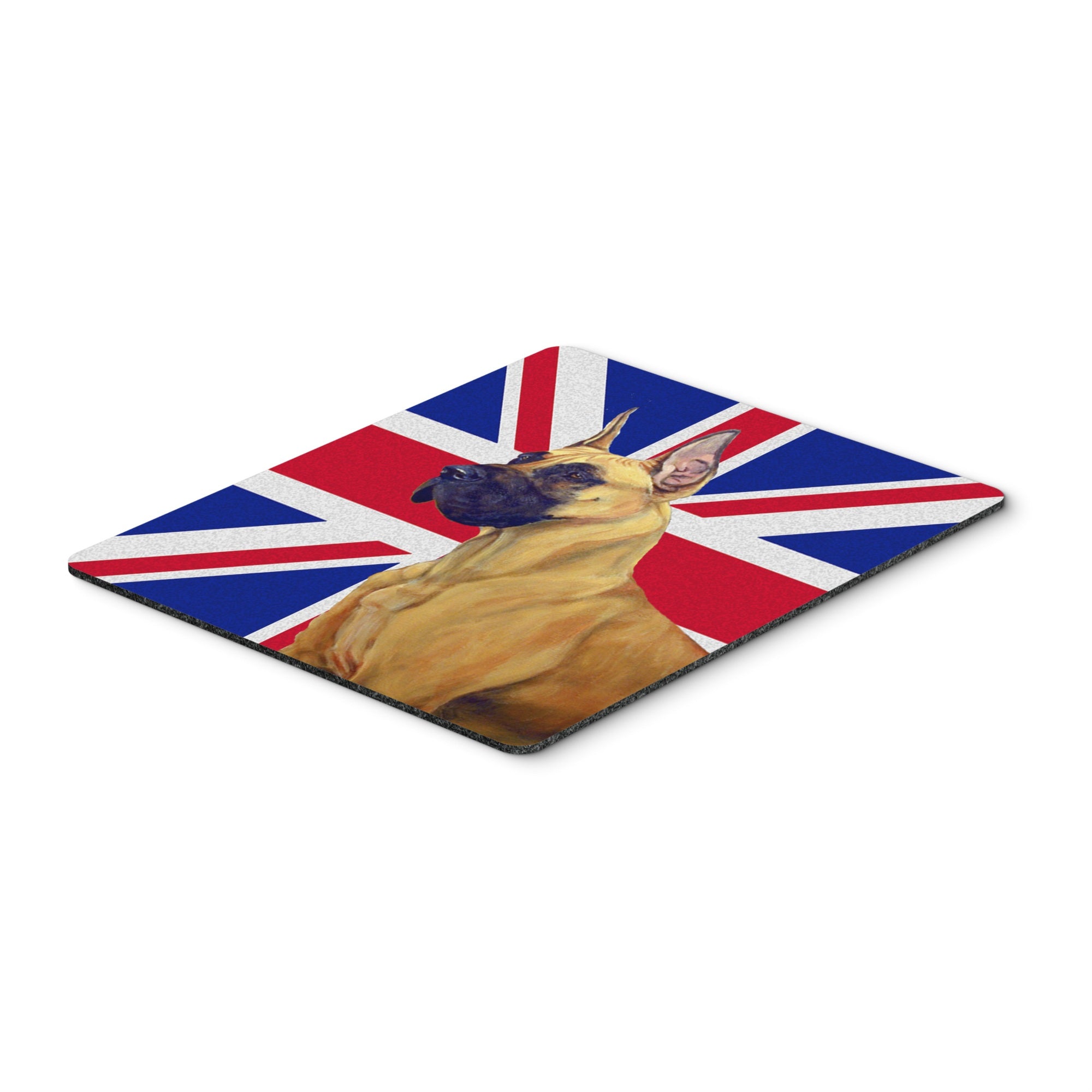 Caroline'S Treasures Great Dane With English Union Jack British Flag Mouse Pad/Hot Pad/Trivet (Lh9464Mp)