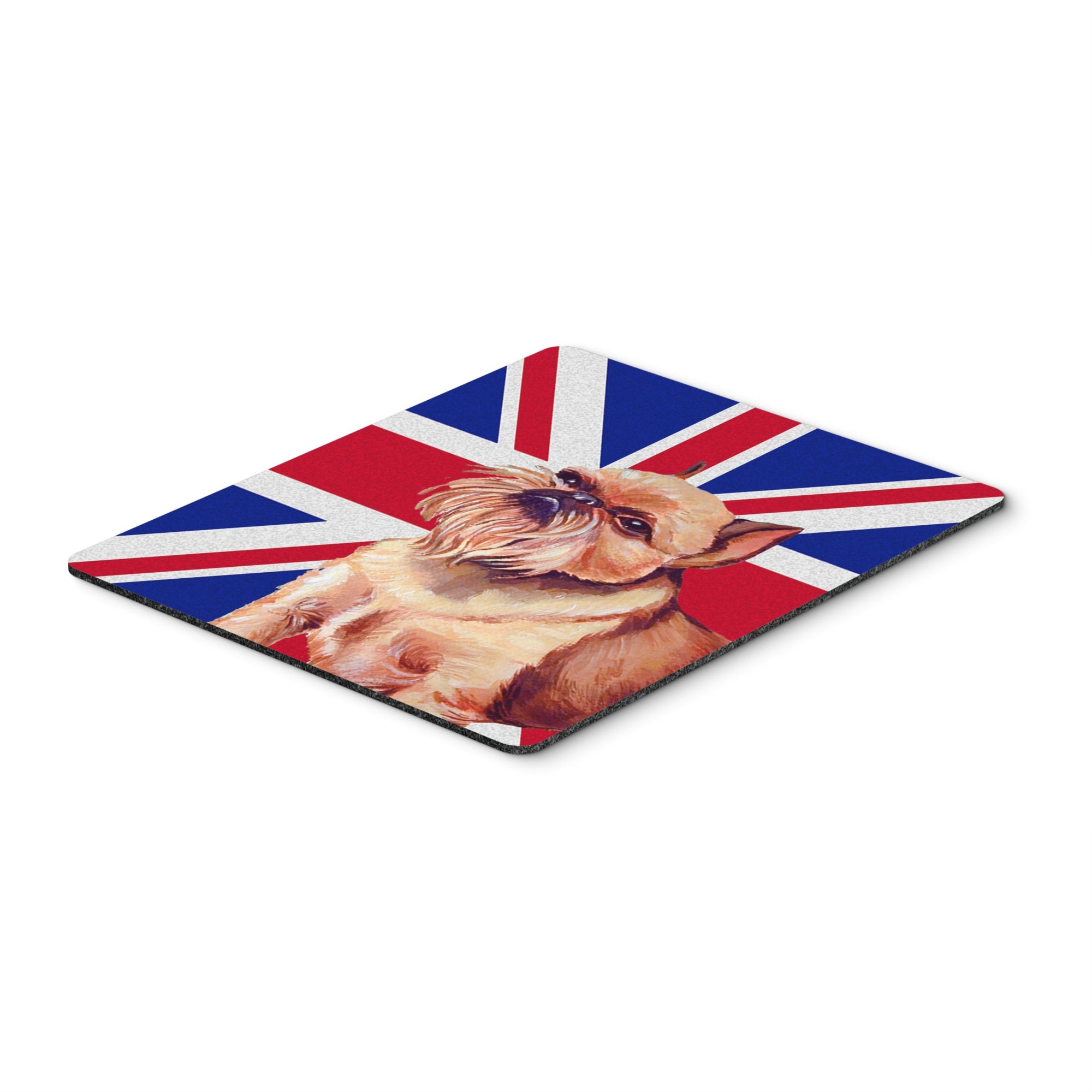 Caroline'S Treasures Brussels Griffon With English Union Jack British Flag Mouse Pad/Trivet (Lh9466Mp)