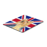 Caroline'S Treasures Silky Terrier With English Union Jack British Flag Mouse Pad, Hot Pad/Trivet (Lh9468Mp)