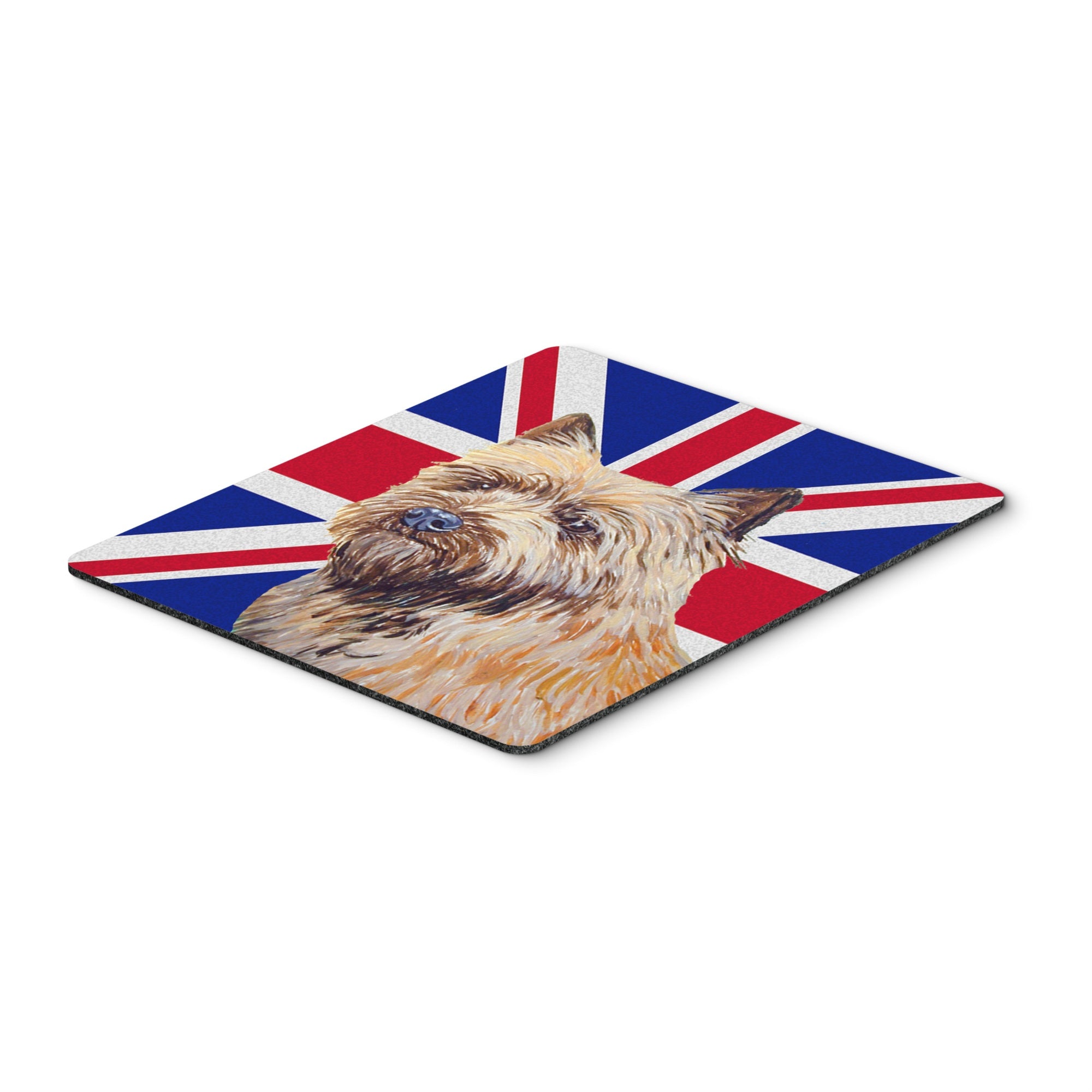 Caroline'S Treasures Cairn Terrier With English Union Jack British Flag Mouse Pad, Hot Pad/Trivet (Lh9472Mp)
