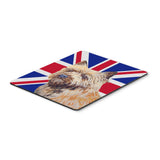 Caroline'S Treasures Cairn Terrier With English Union Jack British Flag Mouse Pad, Hot Pad/Trivet (Lh9472Mp)