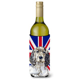 English Setter With English Union Jack British Flag Wine Bottle Beverage Insulator Hugger Lh9474Literk