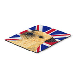 Caroline'S Treasures Border Terrier With English Union Jack British Flag Mouse Pad, Hot Pad/Trivet (Lh9475Mp)