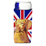 Vizsla With English Union Jack British Flag Ultra Beverage Insulators For Slim Cans Lh9477Muk
