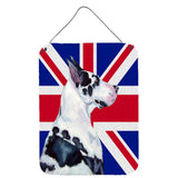 Caroline'S Treasures Lh9478Ds1216 Great Dane With English Union Jack British Flag Wall Or Door Hanging Prints, 16 X 12