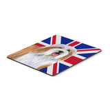 Caroline'S Treasures Bearded Collie With English Union Jack British Flag Mouse Pad, Hot Pad/Trivet (Lh9482Mp)