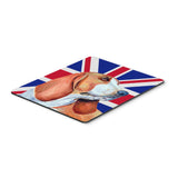 Caroline'S Treasures Basset Hound With English Union Jack British Flag Mouse Pad/Hot Pad/Trivet (Lh9484Mp)