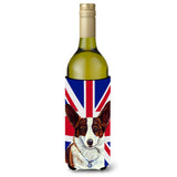 Corgi With English Union Jack British Flag Wine Bottle Beverage Insulator Hugger Lh9485Literk