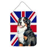 Caroline'S Treasures Bernese Mountain Dog With English Union Jack British Flag Wall Or Door Hanging Prints, 16 X 12