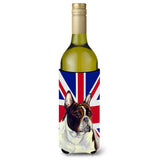 French Bulldog With English Union Jack British Flag Wine Bottle Beverage Insulator Hugger Lh9489Literk