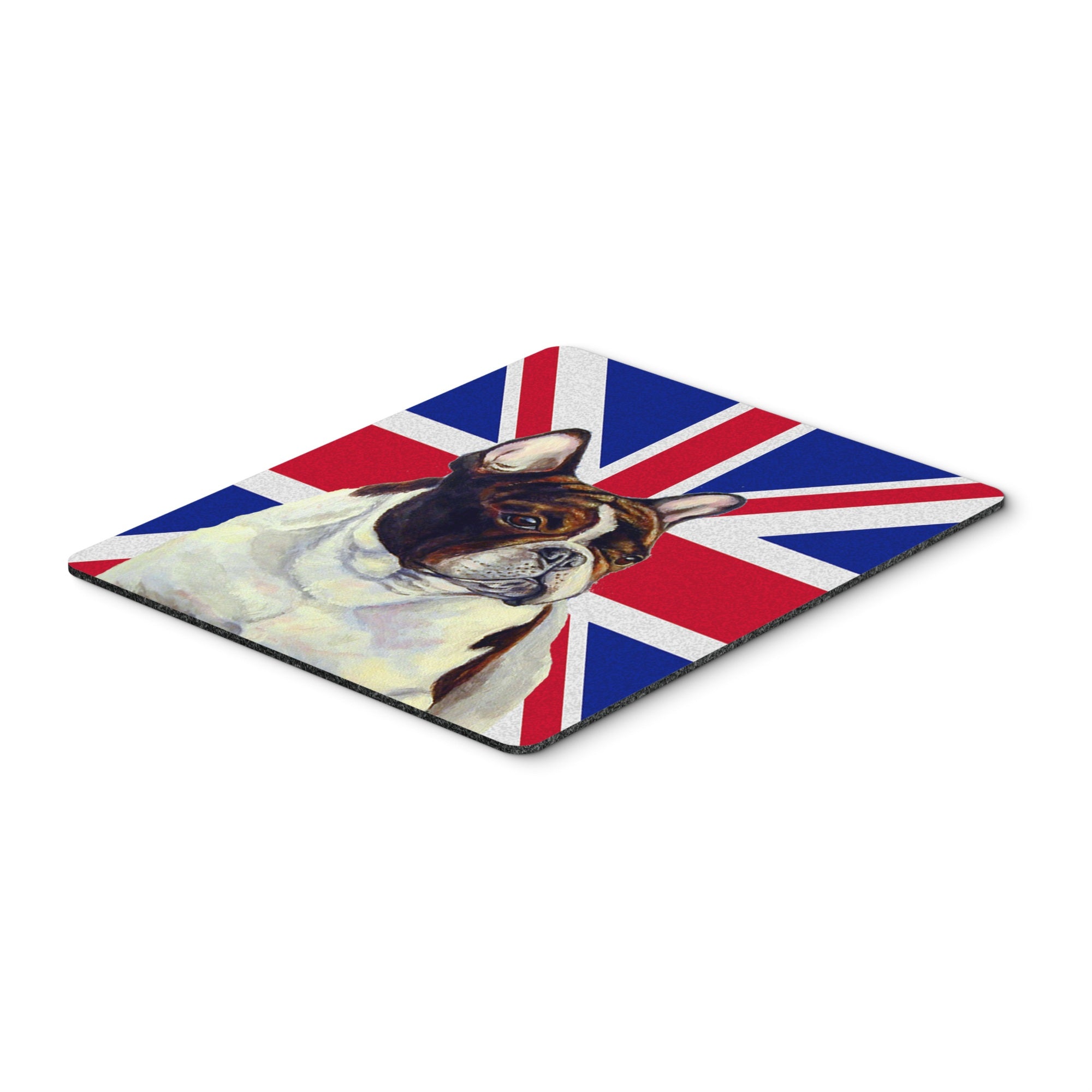 Caroline'S Treasures French Bulldog With English Union Jack British Flag Mouse Pad, Hot Pad/Trivet (Lh9489Mp)