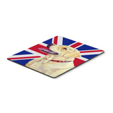 Caroline'S Treasures Labrador With English Union Jack British Flag Mouse Pad/Hot Pad/Trivet (Lh9490Mp)