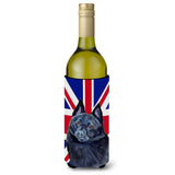 Schipperke With English Union Jack British Flag Wine Bottle Beverage Insulator Hugger Lh9491Literk