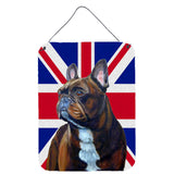 Caroline'S Treasures Lh9492Ds1216 French Bulldog With English Union Jack British Flag Wall Or Door Hanging Prints, 16 X 12