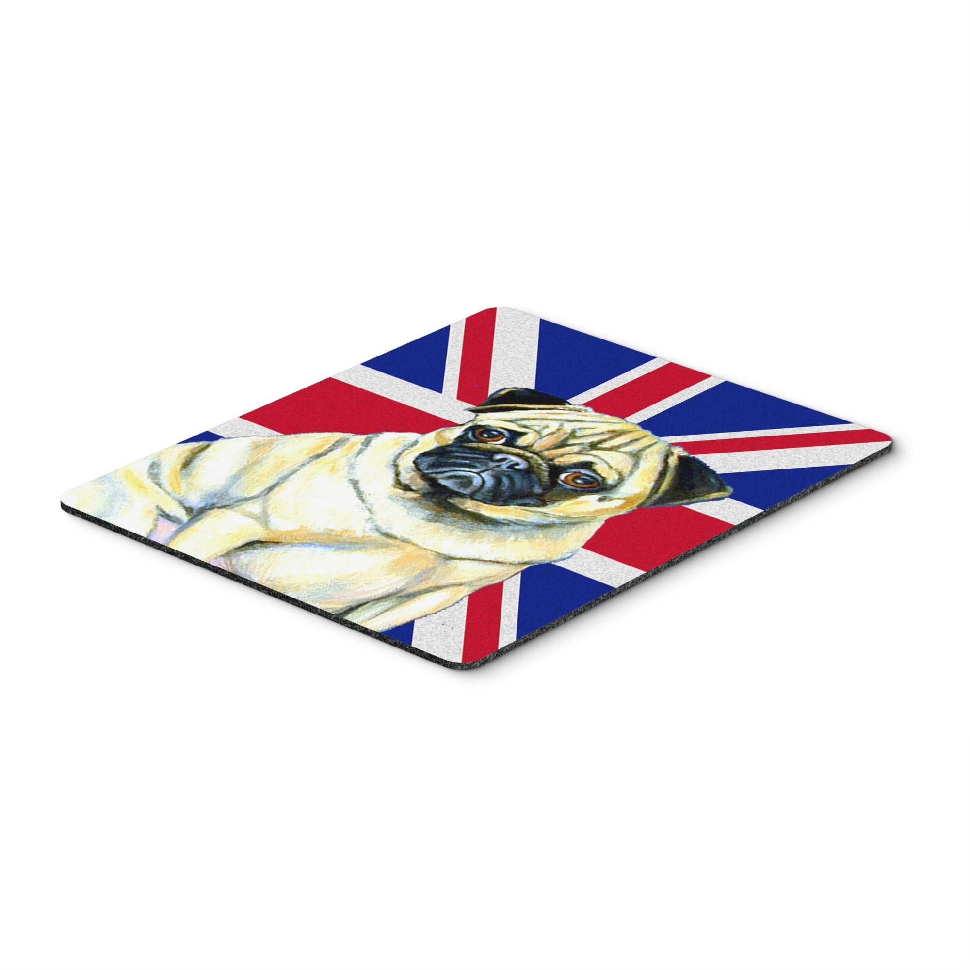 Caroline'S Treasures Pug With English Union Jack British Flag Mouse Pad/Hot Pad/Trivet (Lh9494Mp)