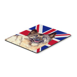 Caroline'S Treasures Norwegian Elkhound With English Union Jack British Flag Mouse Pad/Trivet (Lh9495Mp)