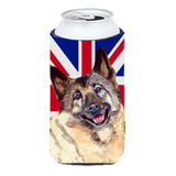 Norwegian Elkhound With English Union Jack British Flag Tall Boy Beverage Insulator Hugger Lh9495Tbc