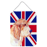 Caroline'S Treasures Petit Basset Griffon Vendeen Pbgv With English Union Jack British Flag Wall Or Door Hanging Prints, 16,