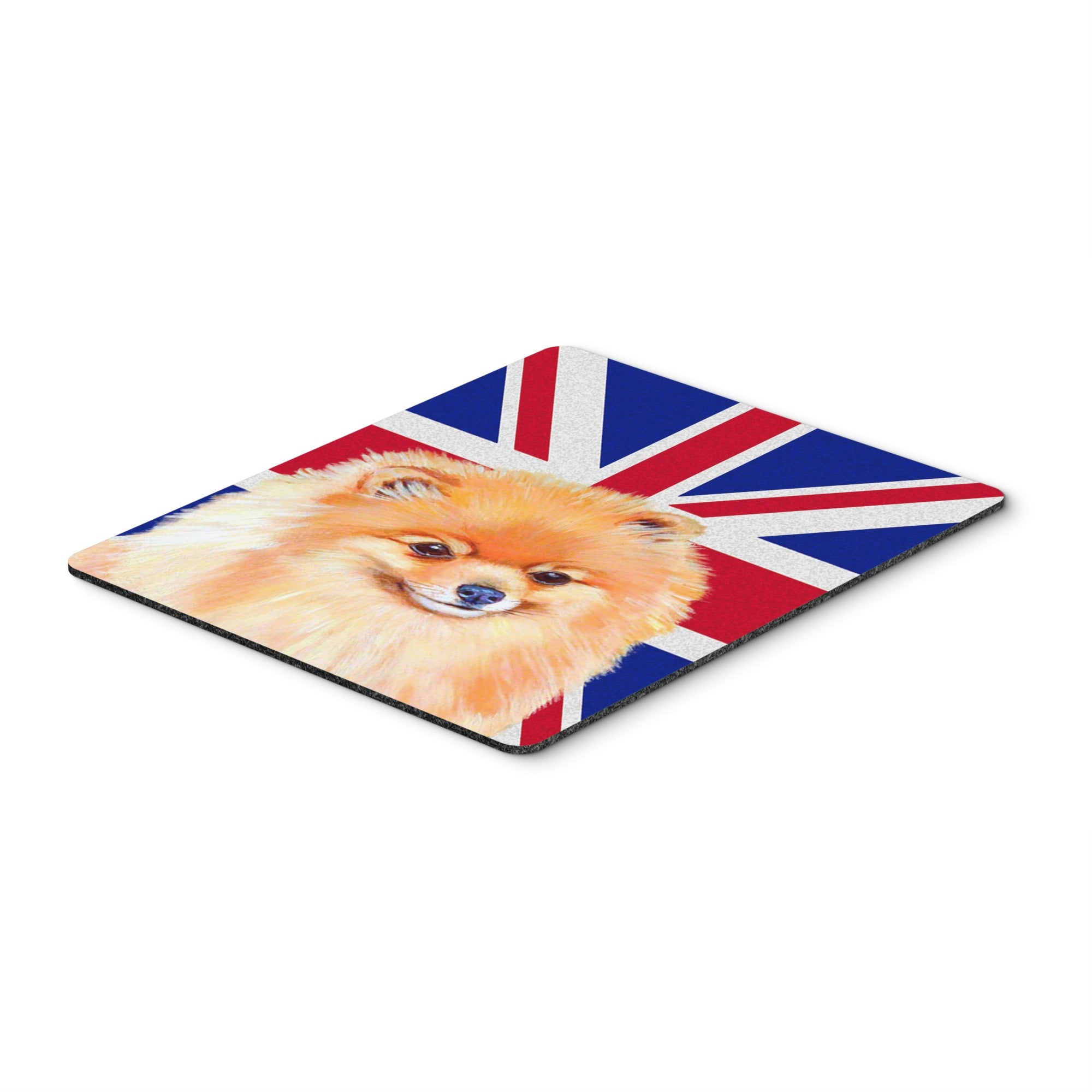 Caroline'S Treasures Pomeranian With English Union Jack British Flag Mouse Pad/Hot Pad/Trivet (Lh9498Mp)