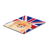 Caroline'S Treasures Pomeranian With English Union Jack British Flag Mouse Pad/Hot Pad/Trivet (Lh9498Mp)