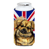 Tibetan Spaniel With English Union Jack British Flag Tall Boy Beverage Insulator Hugger Lh9499Tbc