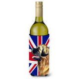 Leonberger With English Union Jack British Flag Wine Bottle Beverage Insulator Hugger Lh9500Literk