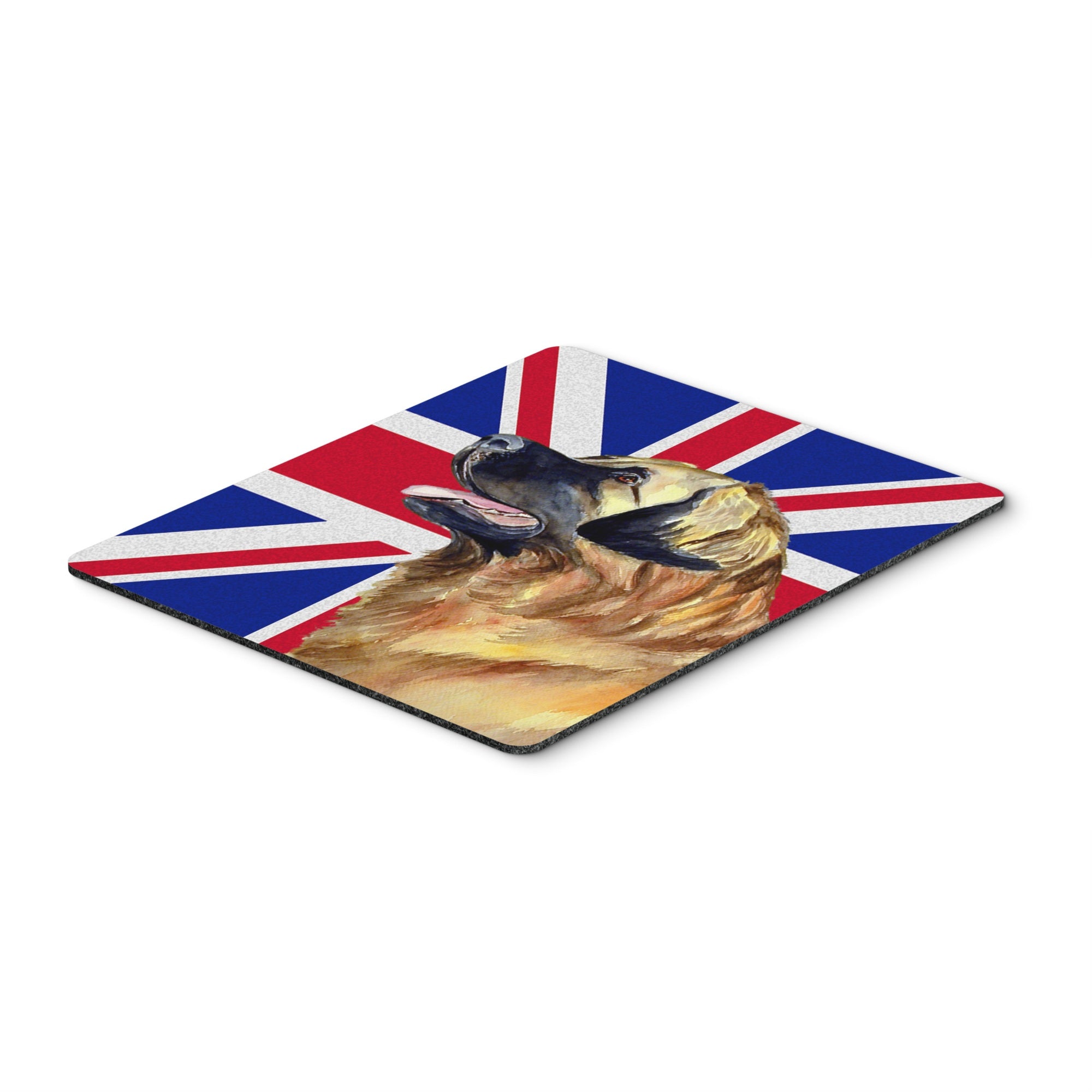 Caroline'S Treasures Leonberger With English Union Jack British Flag Mouse Pad/Hot Pad/Trivet (Lh9500Mp)