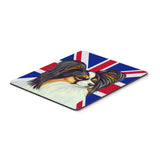 Caroline'S Treasures Papillon With English Union Jack British Flag Mouse Pad/Hot Pad/Trivet (Lh9503Mp)