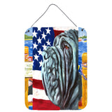 Caroline'S Treasures Lh9540Ds1216 Neapolitan Mastiff Usa Patriotic American Flag Wall Or Door Hanging Prints, 16 X 12, Mul