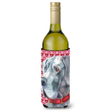 Great Dane Hearts Love And Valentine'S Day Wine Bottle Beverage Insulator Hugger Lh9563Literk