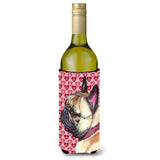French Bulldog Frenchie Hearts Love And Valentine'S Day Wine Bottle Beverage Insulator Hugger Lh9566Literk