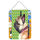 Caroline'S Treasures Lh9573Ds1216 French Bulldog Frenchie St. Patrick'S Day Shamrock Wall Or Door Hanging Prints, 16 X 12,