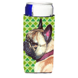 French Bulldog Frenchie St. Patrick'S Day Shamrock Ultra Beverage Insulators For Slim Cans Lh9573Muk