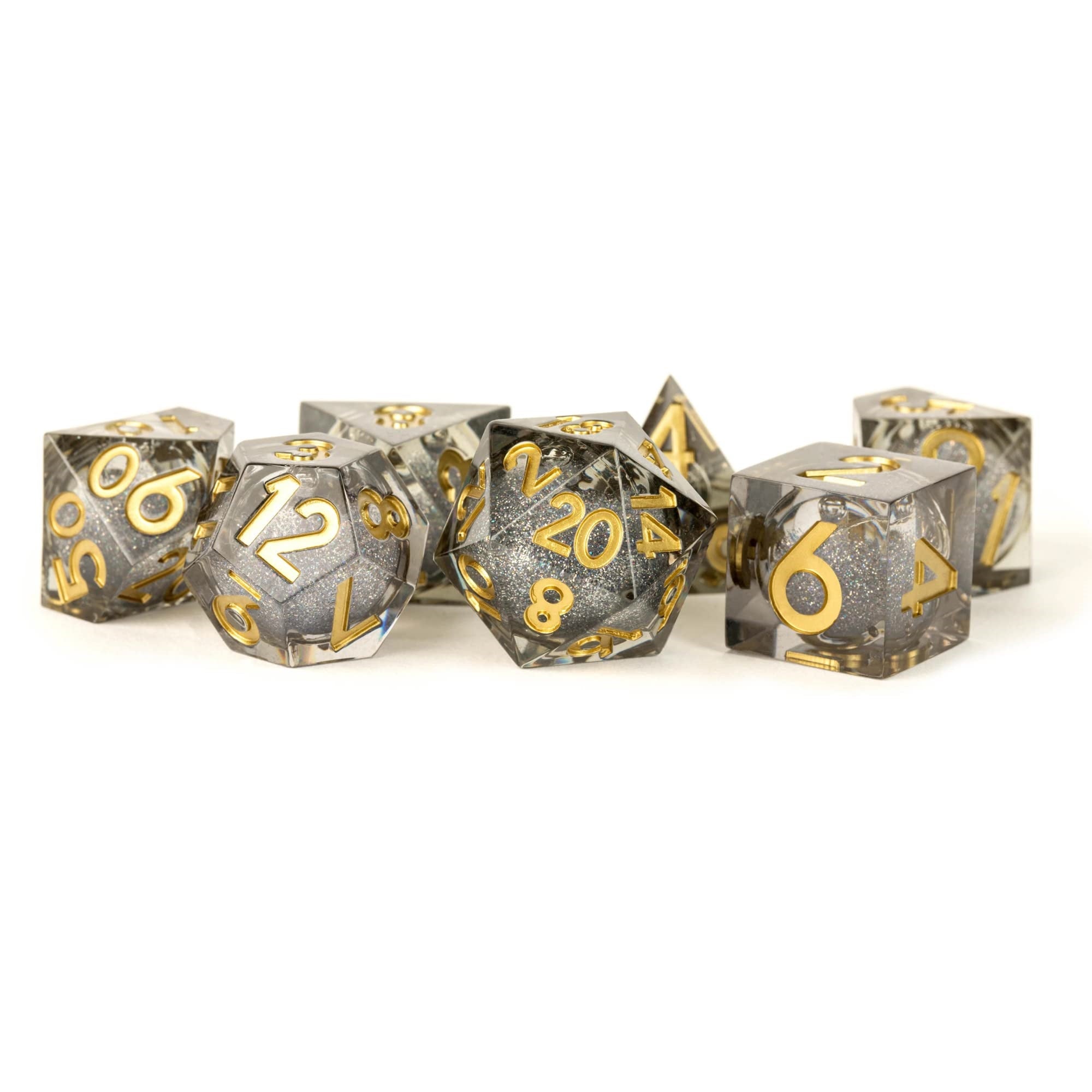 Fanroll By Metallic Dice Games Vanishing Oil Elixir Liquid Core Dnd Dice Set, Role Playing Game Dice For Dungeons And Dragons