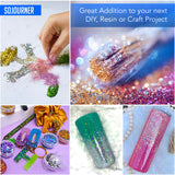 Fairy Tears Chunky Holographic Body Glitter I 16 Colors + Glitter Glue for Face Glitter Makeup, Hair, Eye & Fine Glitter Eyeshadow - Perfect for Halloween, Resin, Tumblers, Craft, Cosmetic & Nail Art