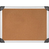 Lorell Mounting Aluminum Frame Corkboards 48 Height x 96 Width Cork Surface Resist Warping, Durable, Laminated, Resilien