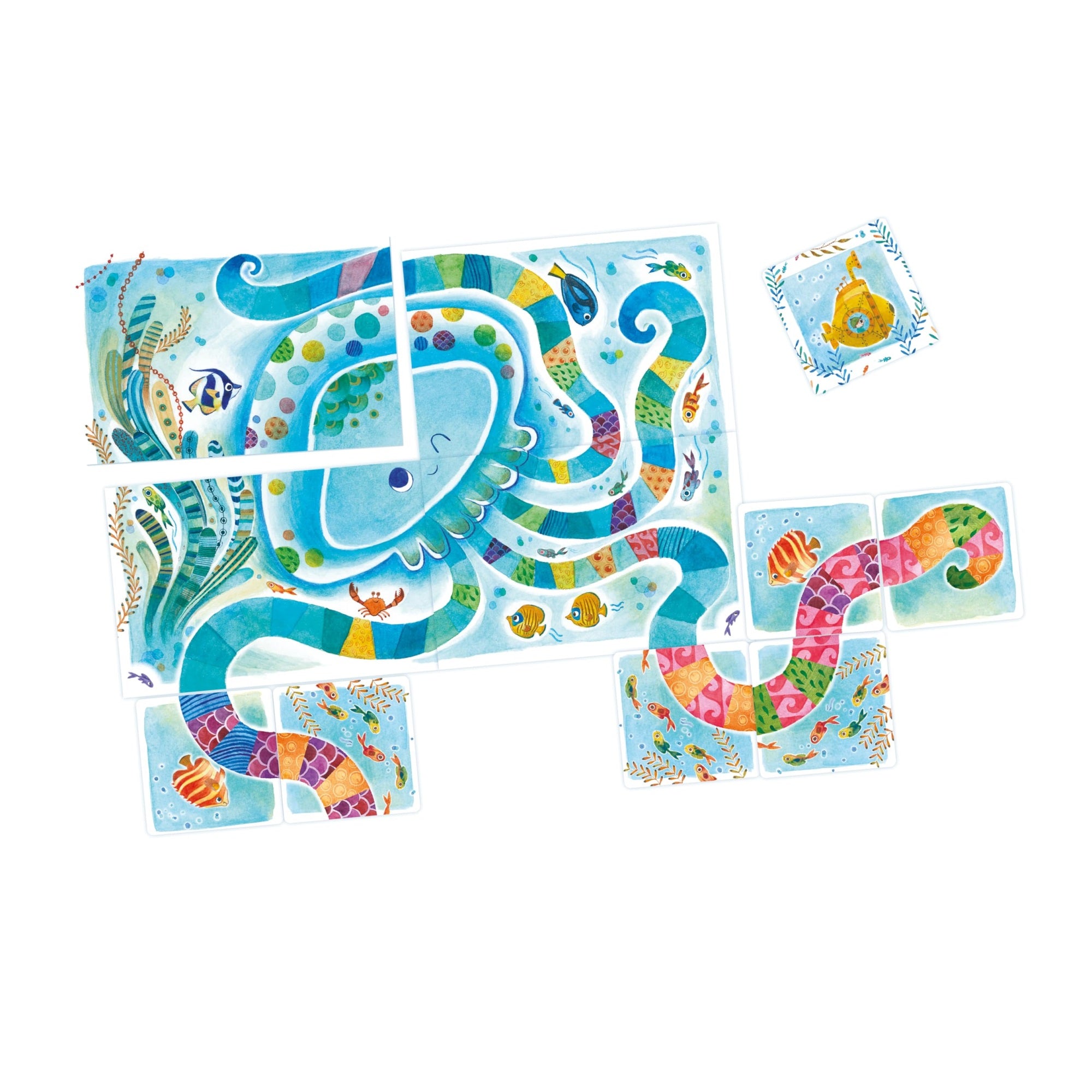 Iello Loki Tentacolor - Ocean Explorer Drafting Game, Kids & Family,Games Ages 4+, 2-4 Players, 15 Min
