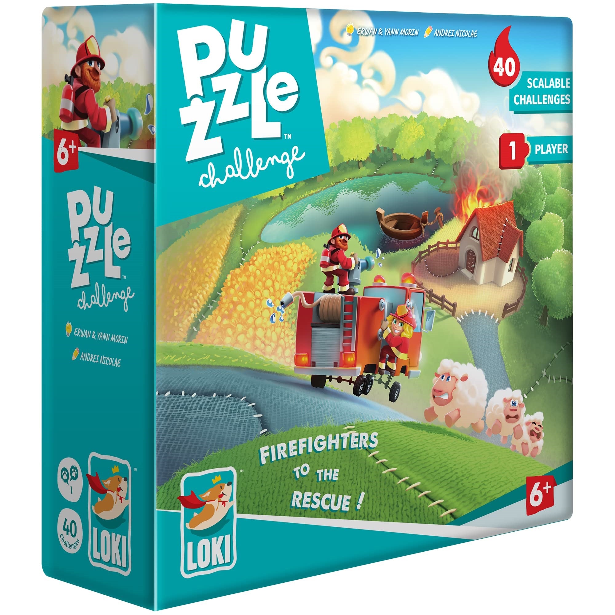 Loki Iello Puzzle Challenge: Firefighters To The Rescue! - 40 Challenges, Games, Learn How To Fulfill A Puzzle W/Funny Objective