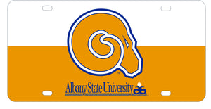 Albany State University Metal License Plate