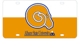 Albany State University Metal License Plate
