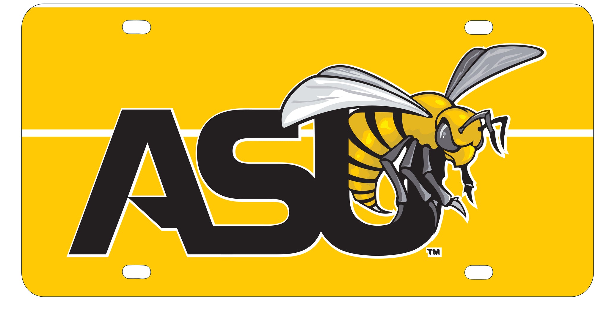 Alabama State University Metal License Plate
