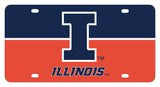 Illinois Fighting Illini Metal License Plate