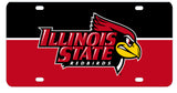 Illinois State Redbirds Metal License Plate