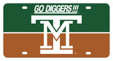 Montana Tech Metal License Plate
