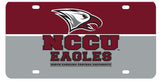 North Carolina Central Eagles Metal License Plate