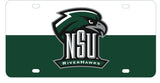 Northeastern State University Riverhawks Metal License Plate