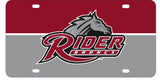Rider University Broncs Metal License Plate