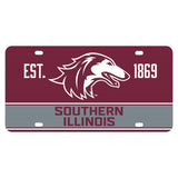 Southern Illinois Salukis Metal License Plate
