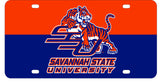 Savannah State University Metal License Plate