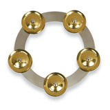 6In Tambo-Ring Stain Stl W/Brass Jingle